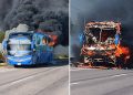 Bus se incendió cuando cubría ruta entre Bosconia y Valledupar