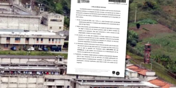 Ministro de Justicia designado alerta sobre presunto plan de fuga masiva en la cárcel de Itagüí
