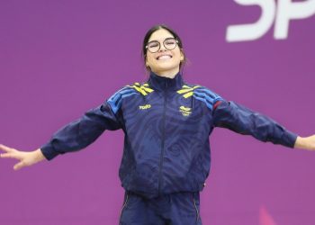 Nicole Castellanos conquista el oro para Colombia en gimnasia de trampolín
