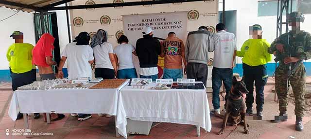 Ejército capturó a ocho presuntos integrantes del grupo delincuencial organizado Los Juanitos, en Villavicencio