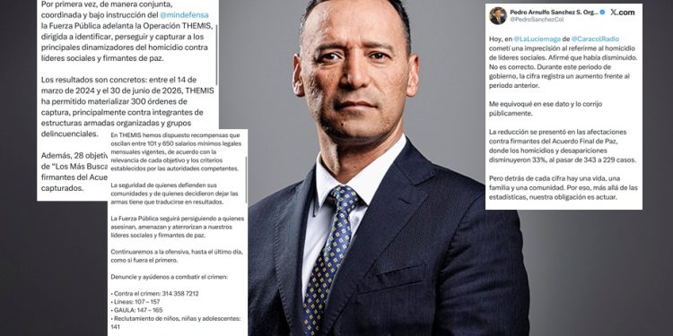 Ministro de Defensa rectifica: homicidios de líderes sociales aumentaron durante el actual gobierno