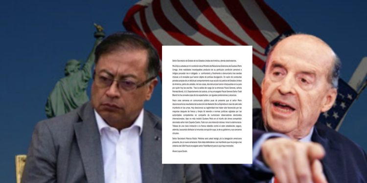 Leyva envía carta a Marco Rubio y acusa a Petro de intentar “minar la democracia”