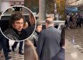 Javier Milei llega a Cali bajo fuerte dispositivo de seguridad para asistir a la posesión de Abelardo De La Espriella